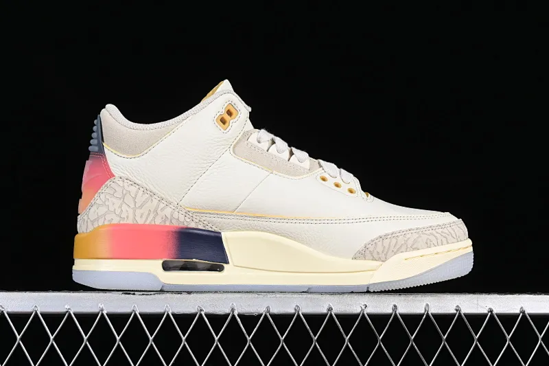 All categories Air Jordan Jordan series basketball shoes Air Jordan 3 LW version J.Balvin x Air Jordan 3 Retro AJ3 Joe 3 rainbow gradient FN0344-901